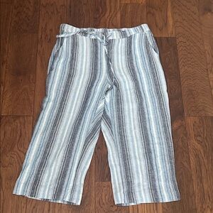 Vince Camuto Casual linen blend crop Pants